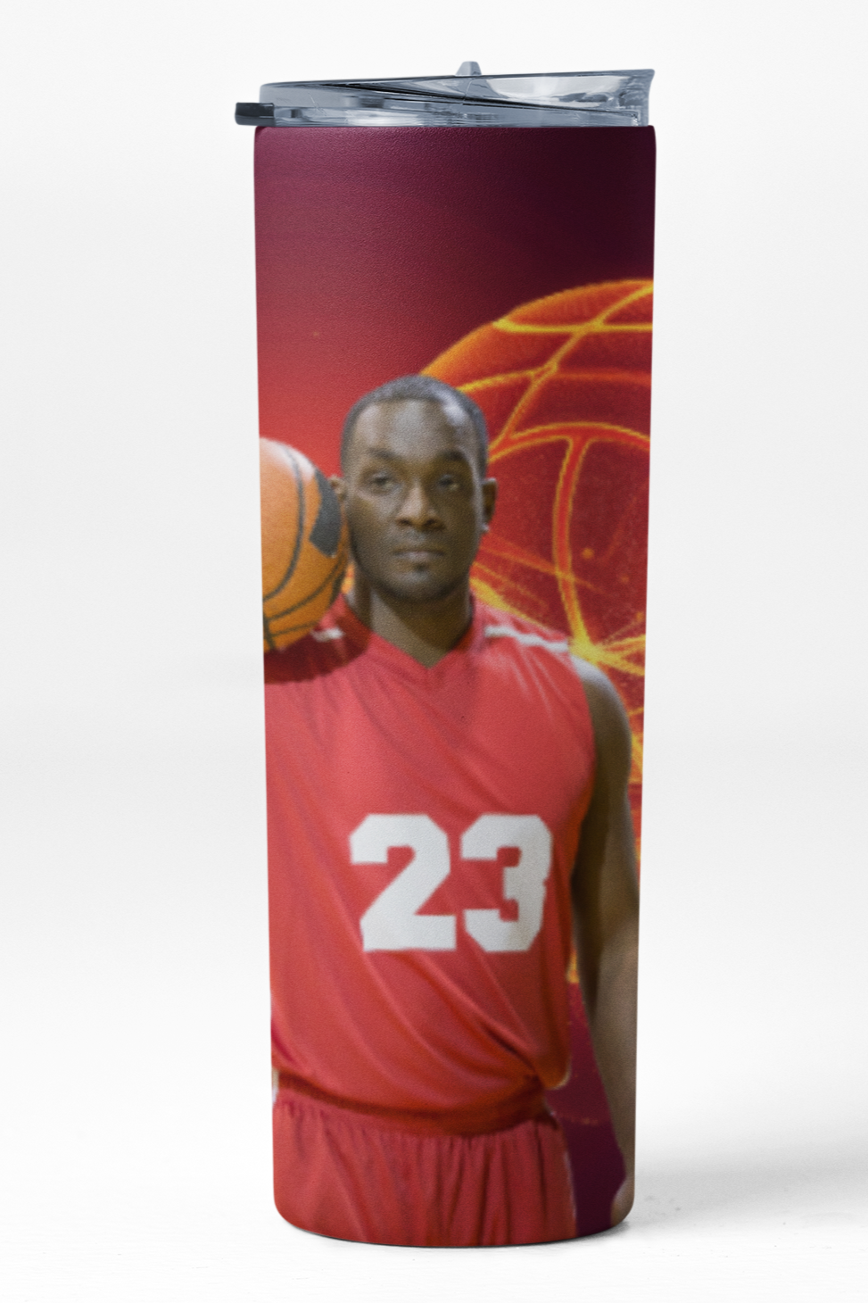 Basketball Player Red Background