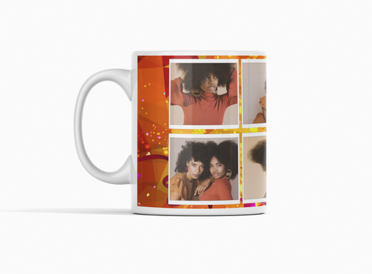 Vibrant Birthday Mug of 8 Photos