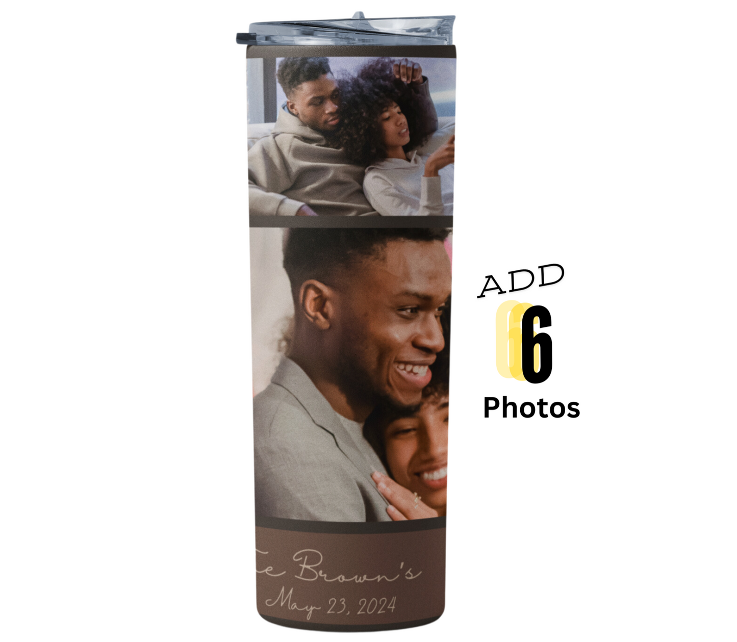 Forever Yours 20 oz Skinny Tumbler for Wedding, Marriage, Anniversary Gifts