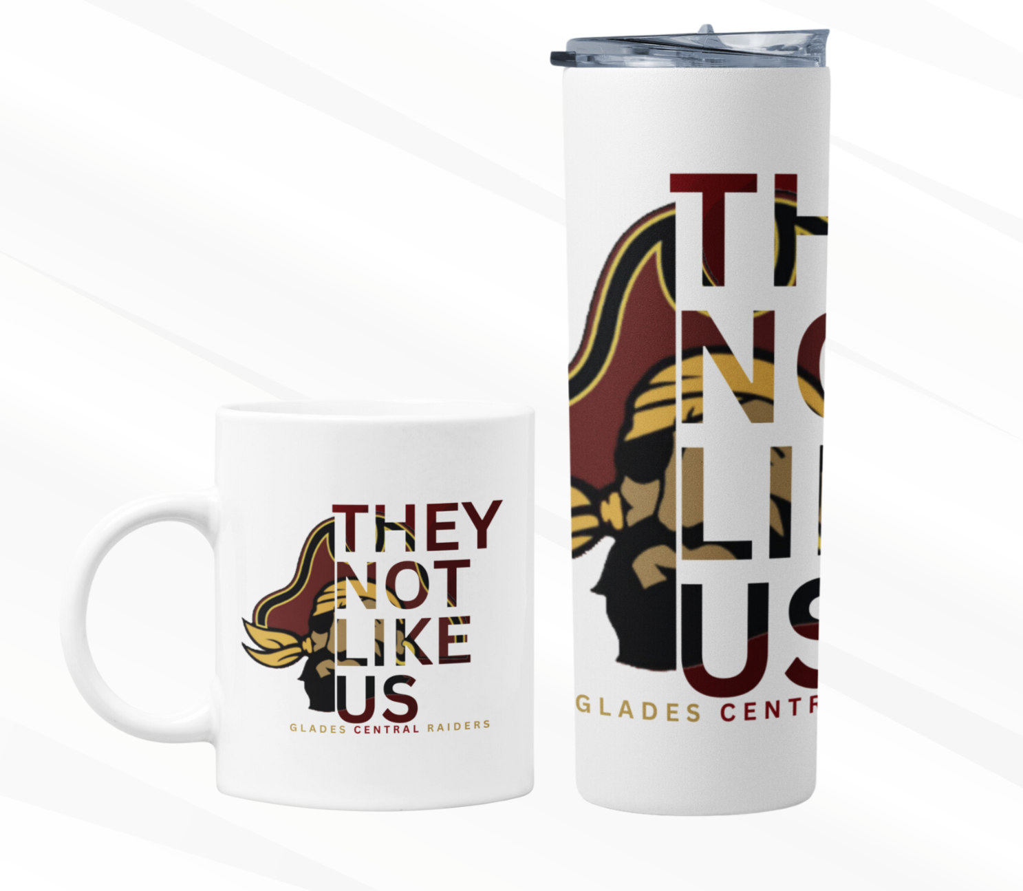 They Not Like Us Glades Central Raiders Mug and Tumbler