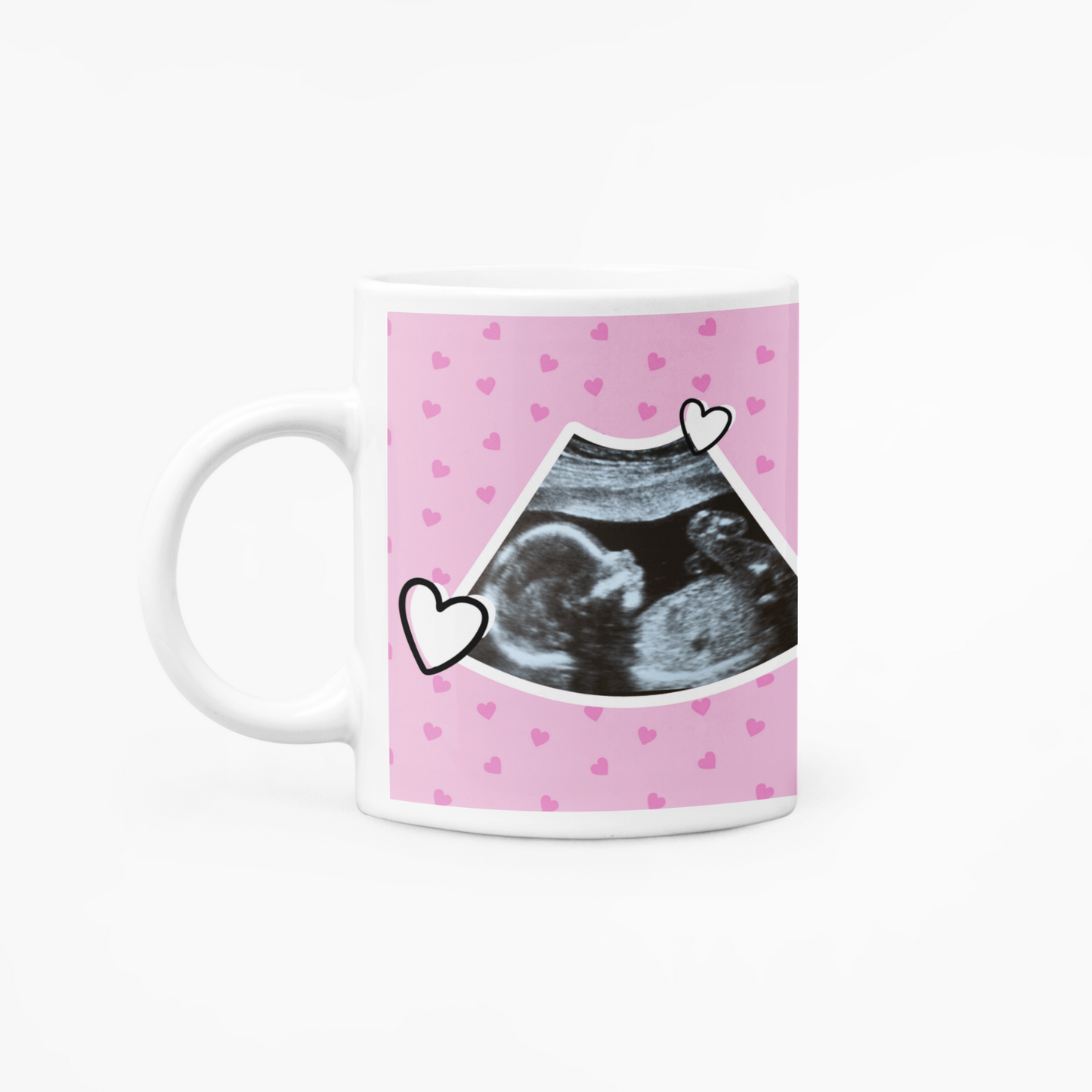 Promoted to Mom 2025 Mug Right Side