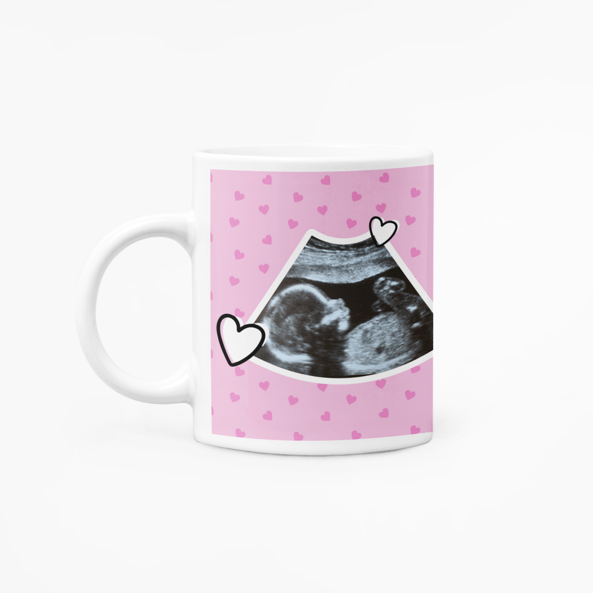 Promoted to Mom 2025 Mug Right Side