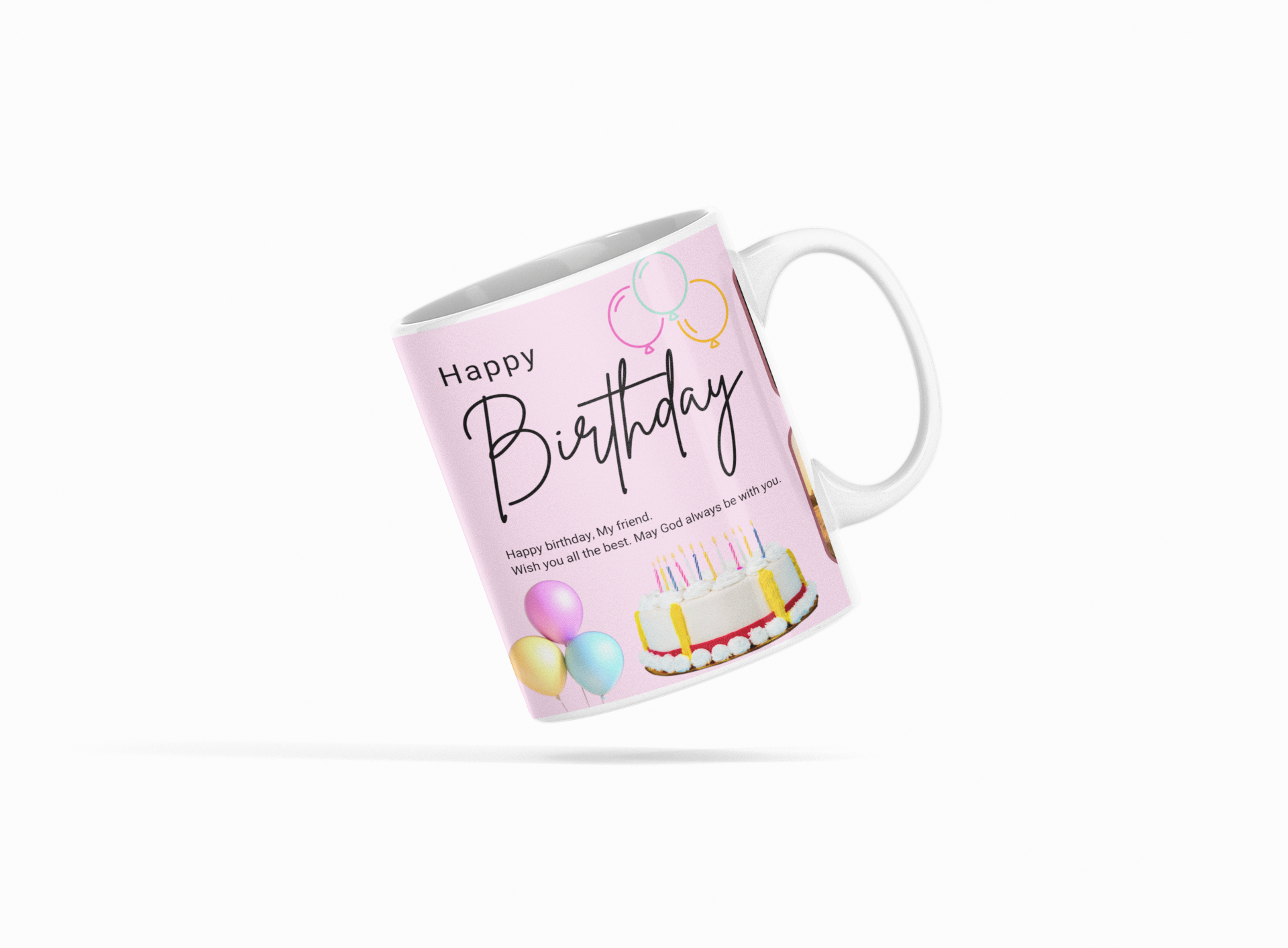 Friend birthday mug side