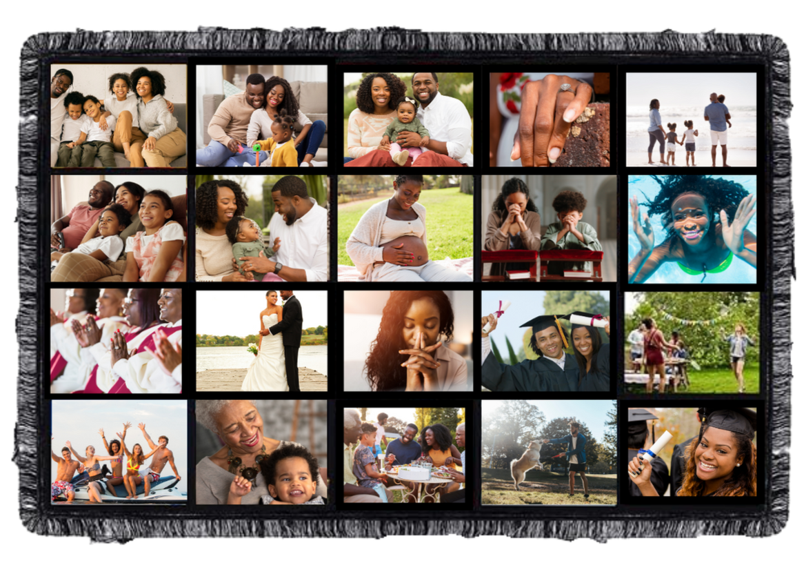 Personalize your custom blanket by adding 20 photos