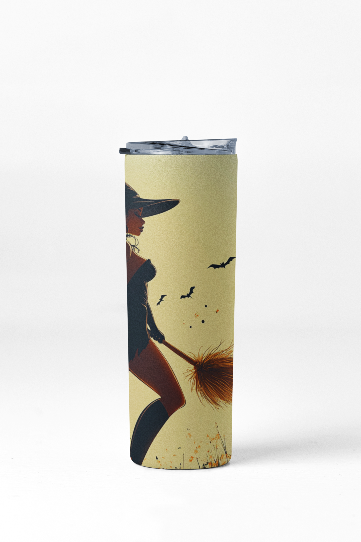 Side View of Humble Witch 20 oz Stainless Steel Tumbler