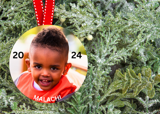 2024 Custom Photo Ornament – Capture the Realest Moments